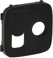 Лицевая панель Legrand Valena Allure для 2-м. розетки TV+RJ45 антрацит картинка